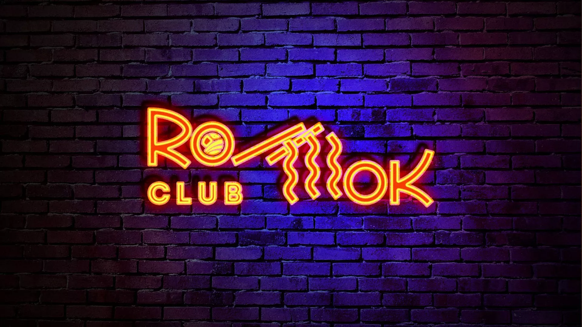 Разработка интерьерной вывески суши-бара «Roll Wok Club» в Ялте